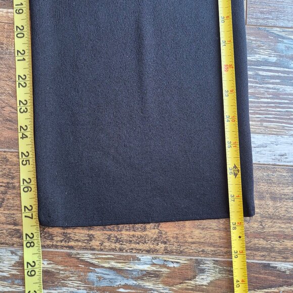 Exclusively Misook Slinky Knit Straight Leg Pants Elastic Waist Black - Picture 8 of 9